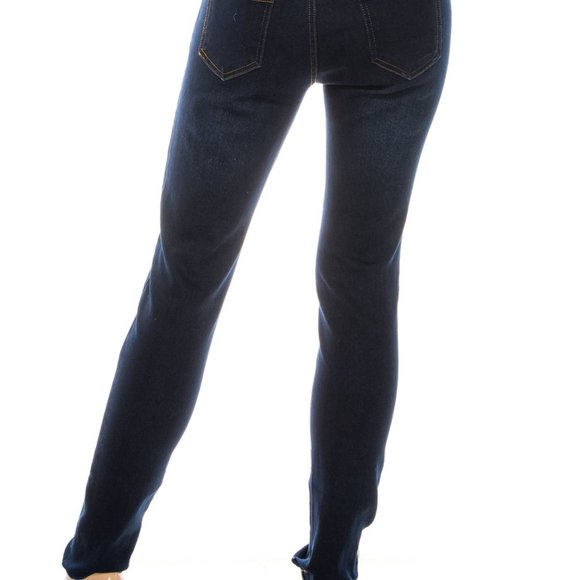 Distressed Pull On Denim Jeggings - Picture 3 of 8